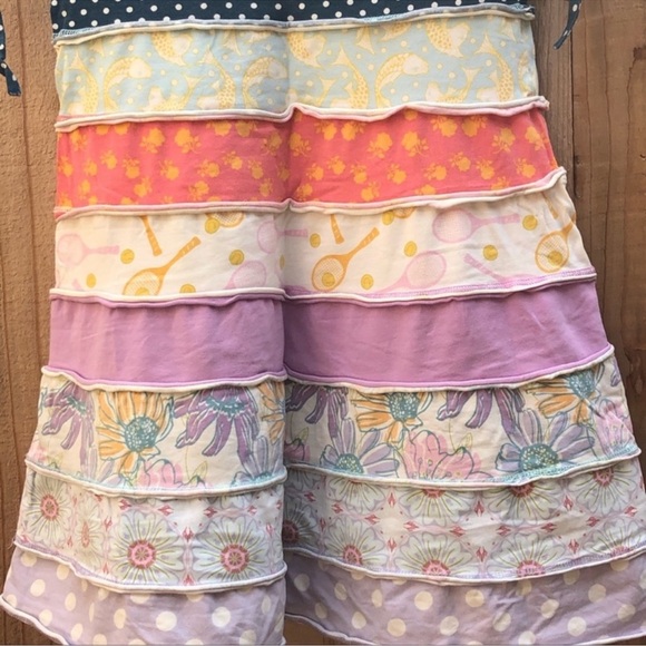 Matilda Jane Good Hart Yacht Club Wendy Multitiered Dress Girls Size 6 - Picture 3 of 6